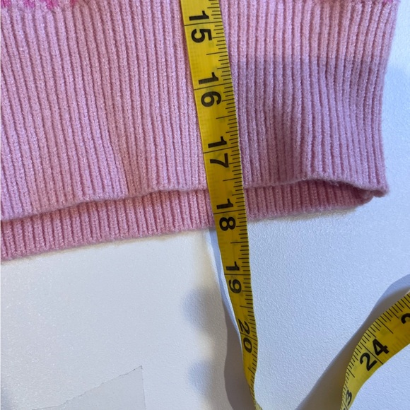 francesca’s pink plaid sweater vest coquette cottagecore easter fall pastel y2k - Picture 7 of 7